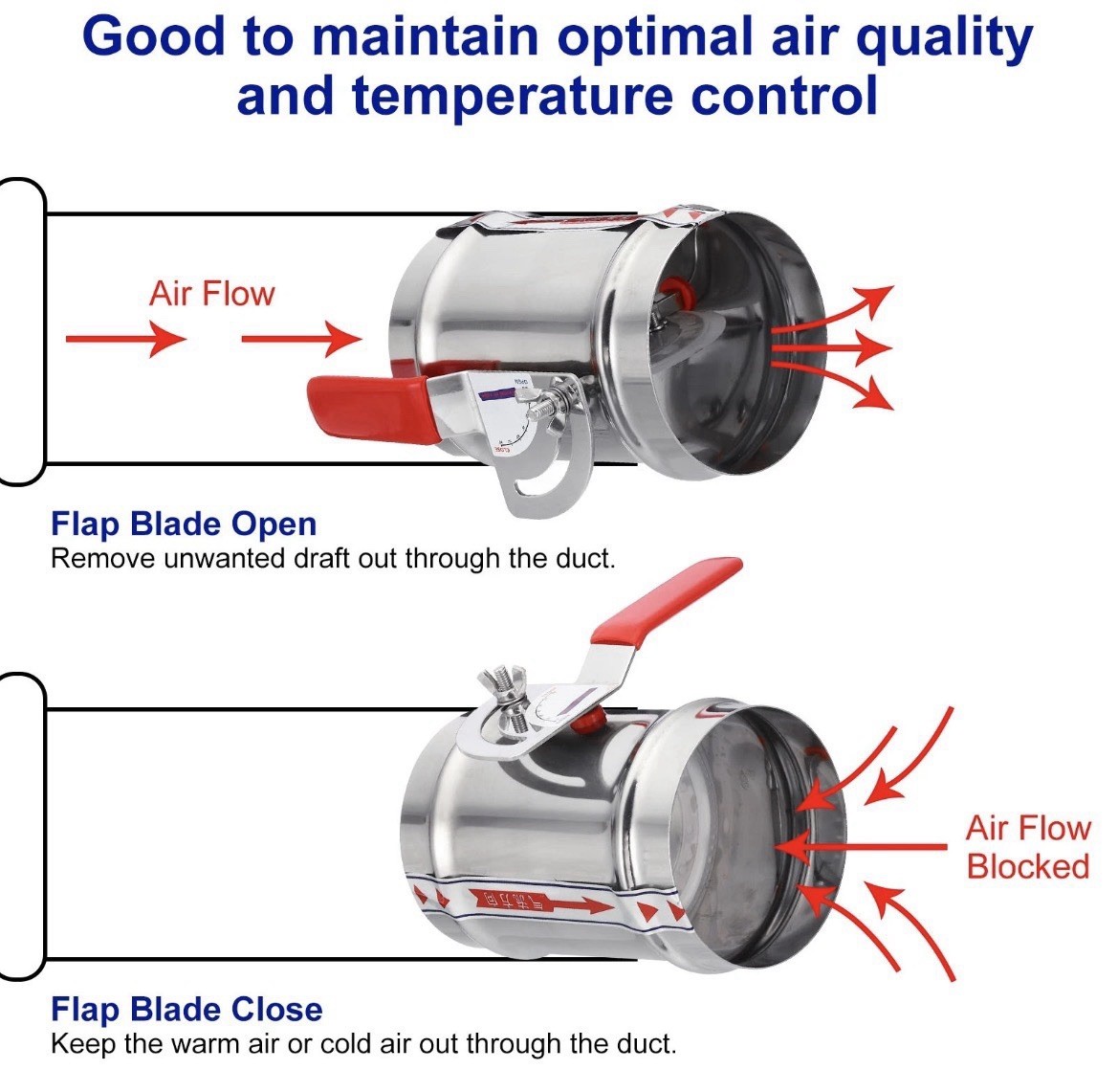 6 Inch Duct Manual Volume Backdraft Damper,FOR HVAC Vent Damper