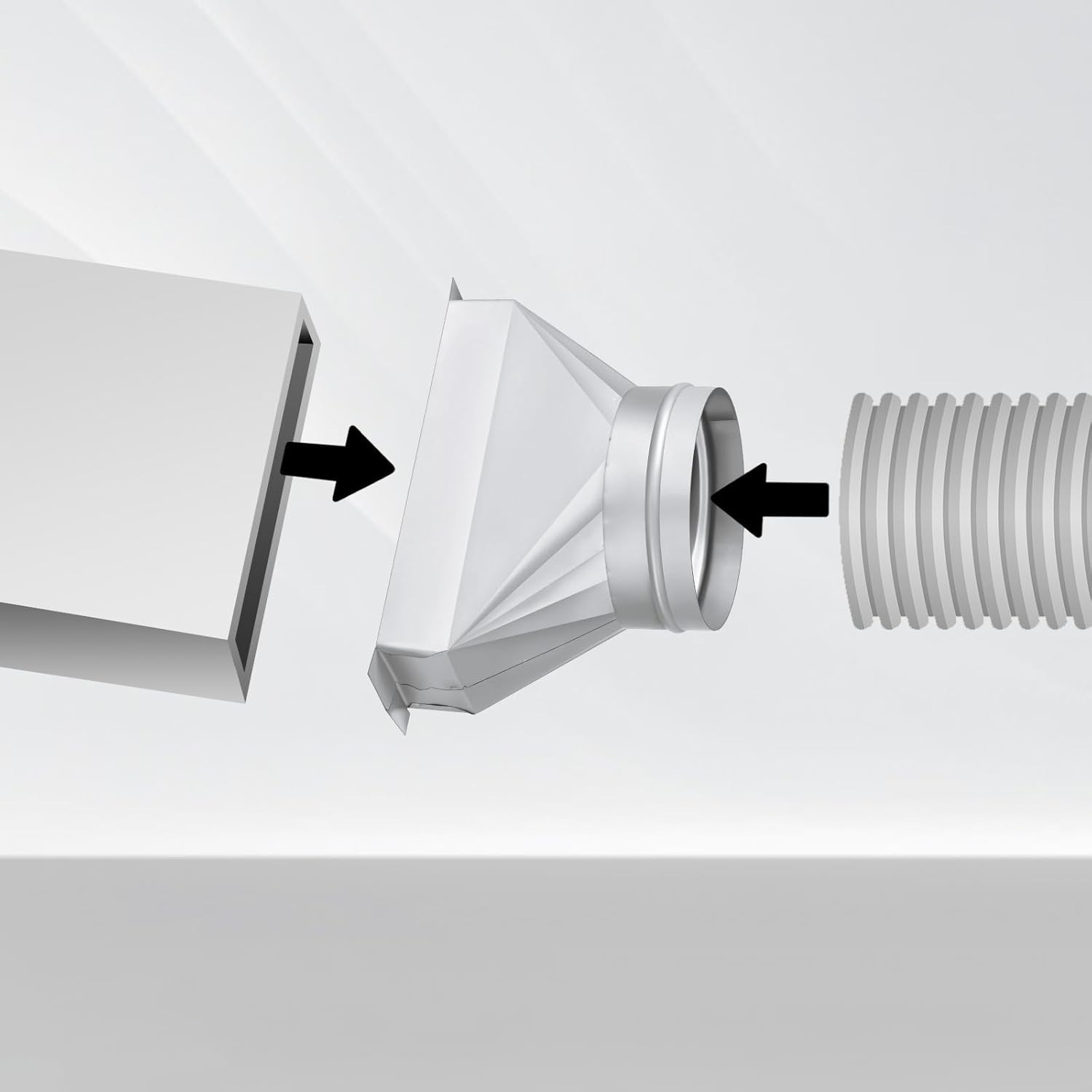 Easy Install Rectangular to Round Duct Adapter