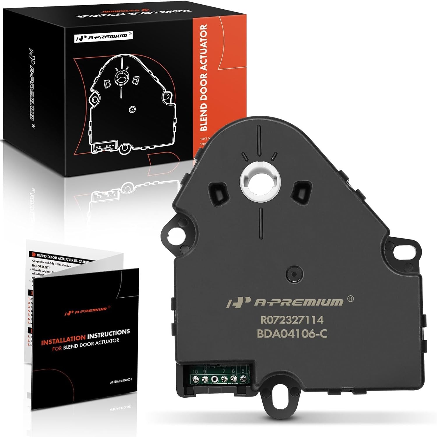 A-Premium HVAC Blend Door Actuator Compatible with Buick, Chevy, Cadillac, GMC,