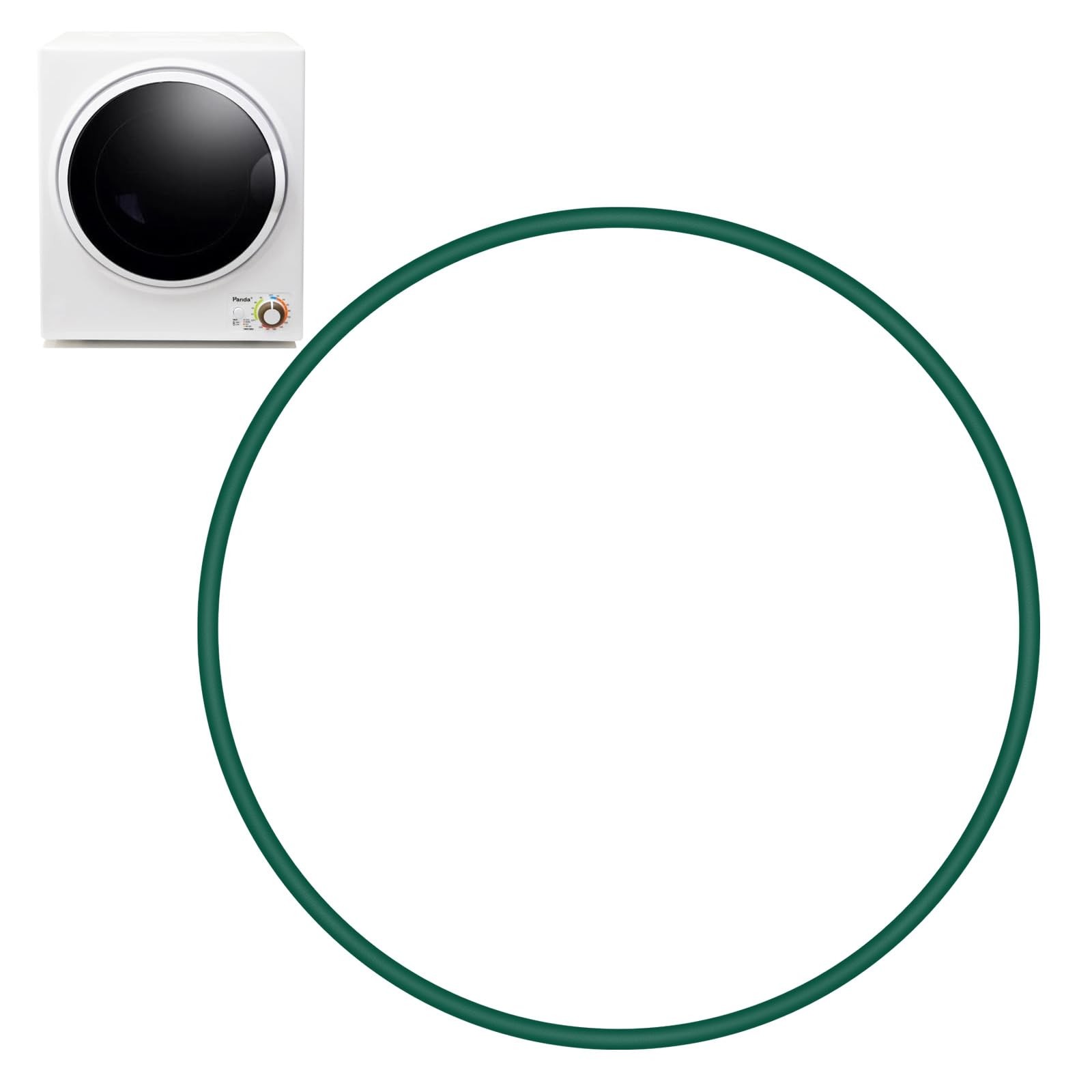 Dryer Blower Fan Belt Mini Compact Dryer(1.50 Cu.ft)- Replacement for Green