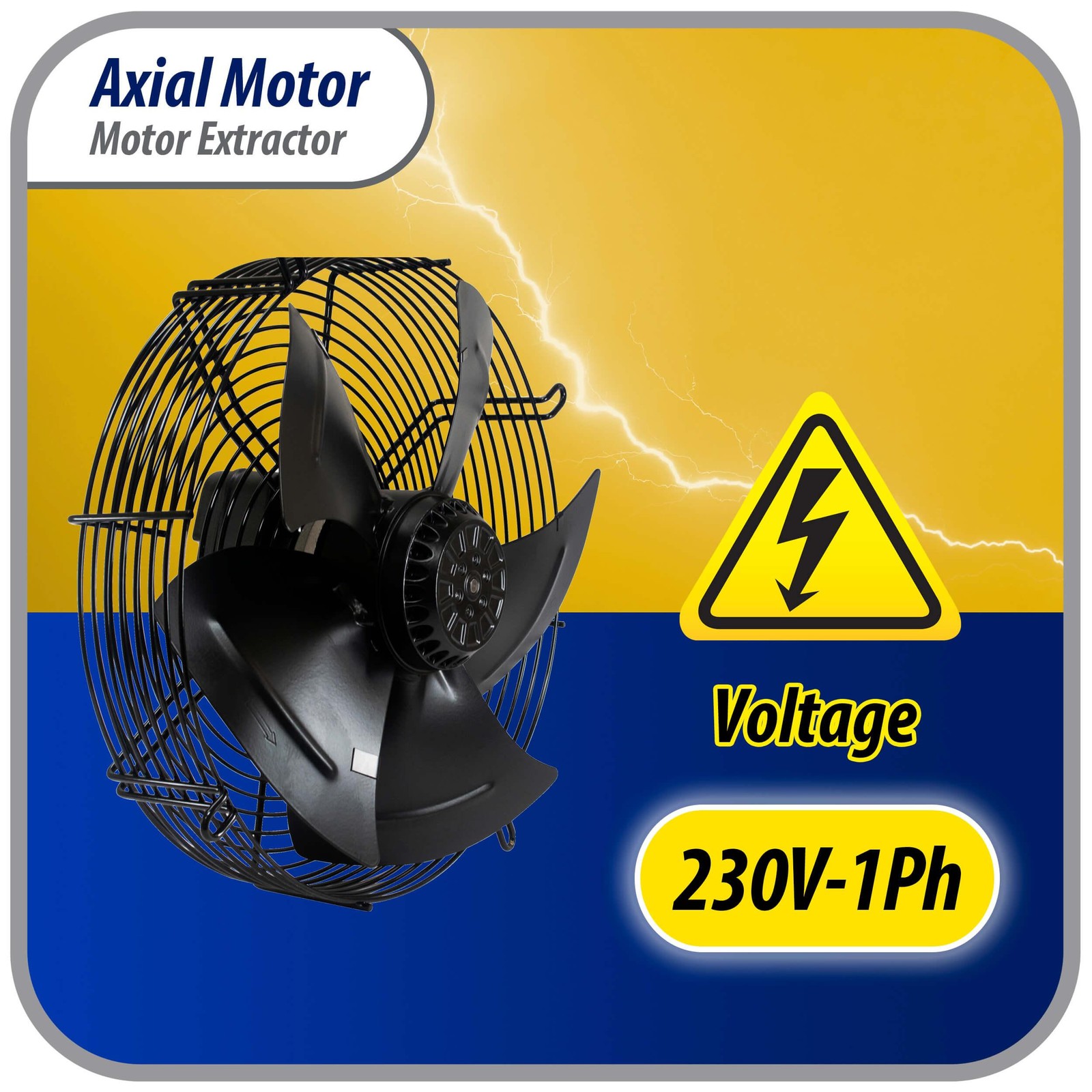 Appli Parts Axial Fan Motor Guard Mounted 15-3/4in (400mm) Fan Blade 220V/1Ph/50