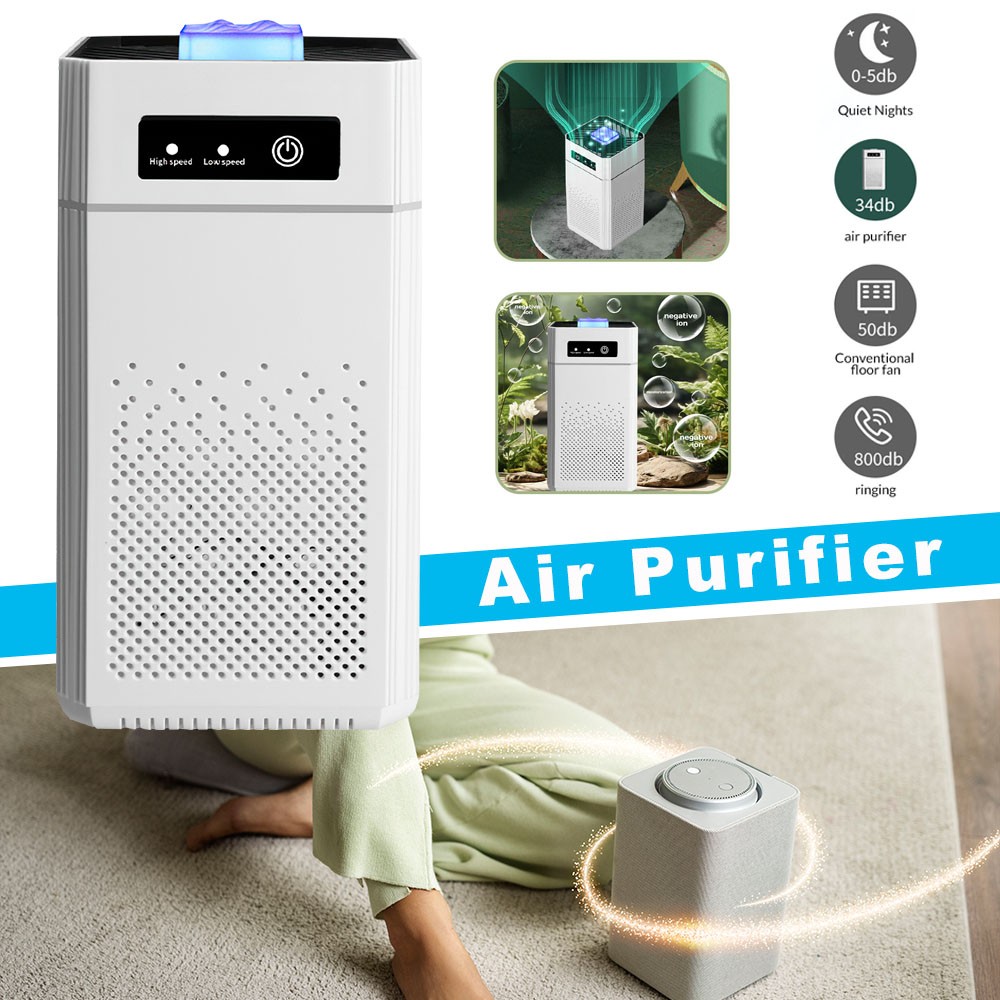 Home True HEPA Air Purifier Large Room Air Cleaner for Allergies Smoker Pet Dust