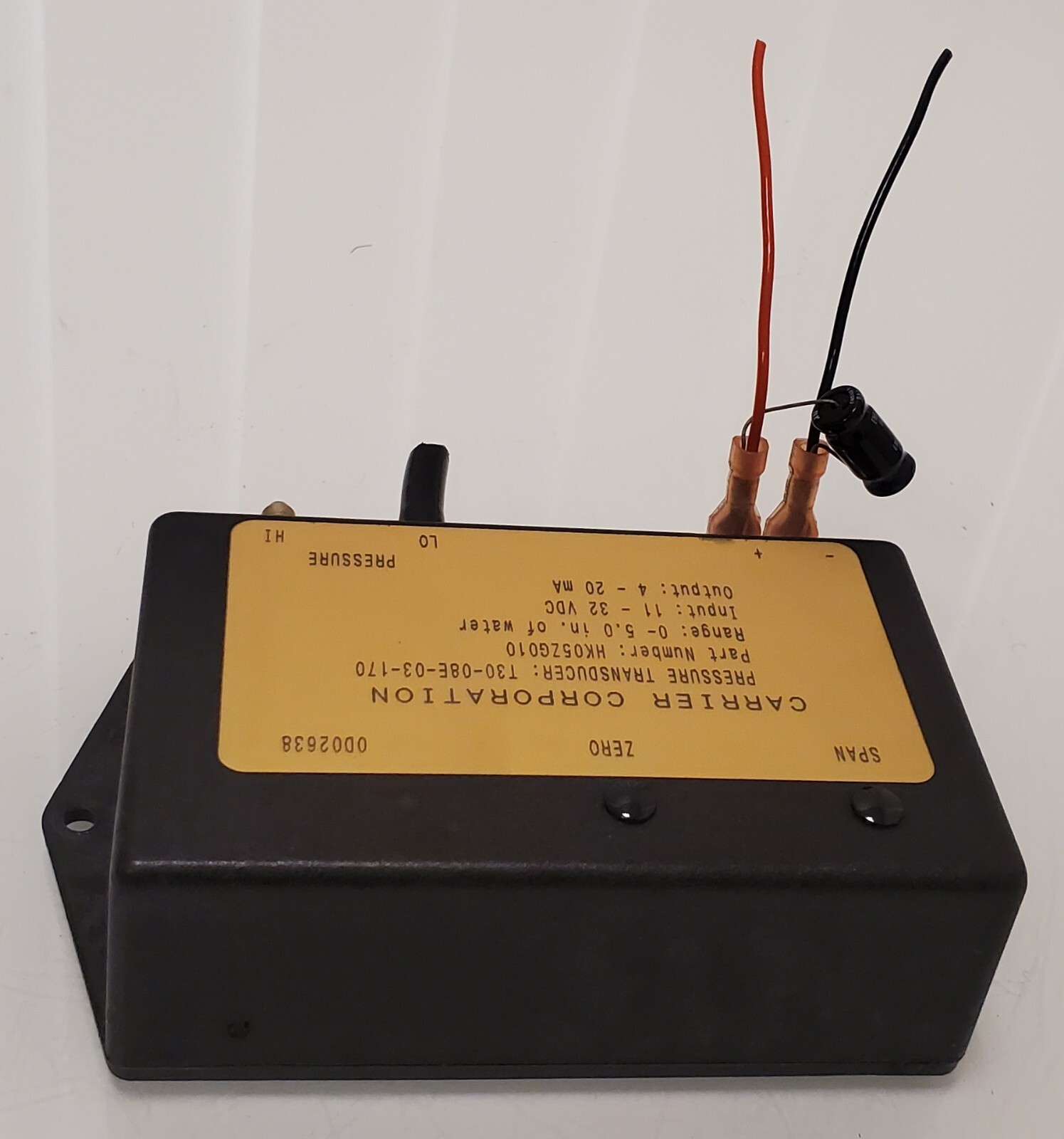 HK05ZG010 T30-08E-03-170 control Pressure Transducer Carrier Corporation