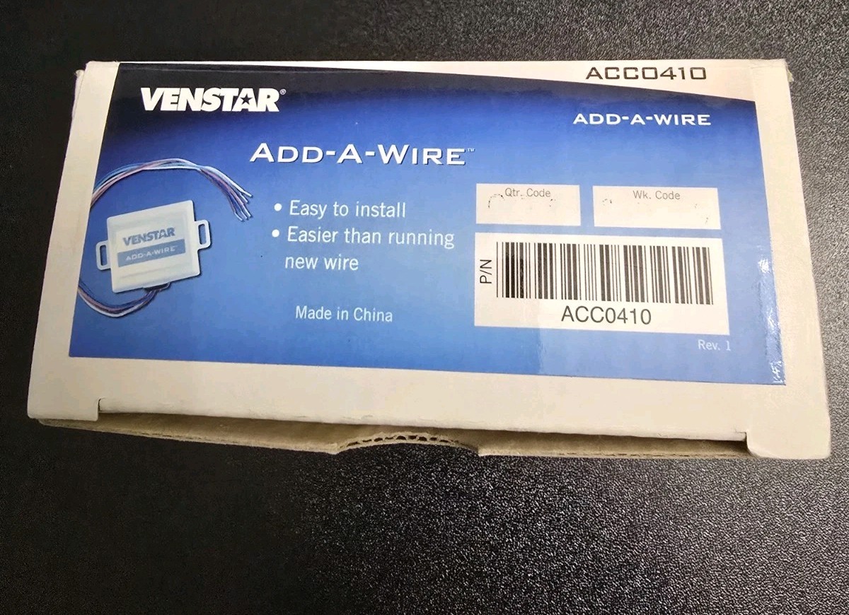 ~HVAC~ ACC0410 – Venstar Add-A-Wire – 24VAC Thermostats – 4 to 5 Wires