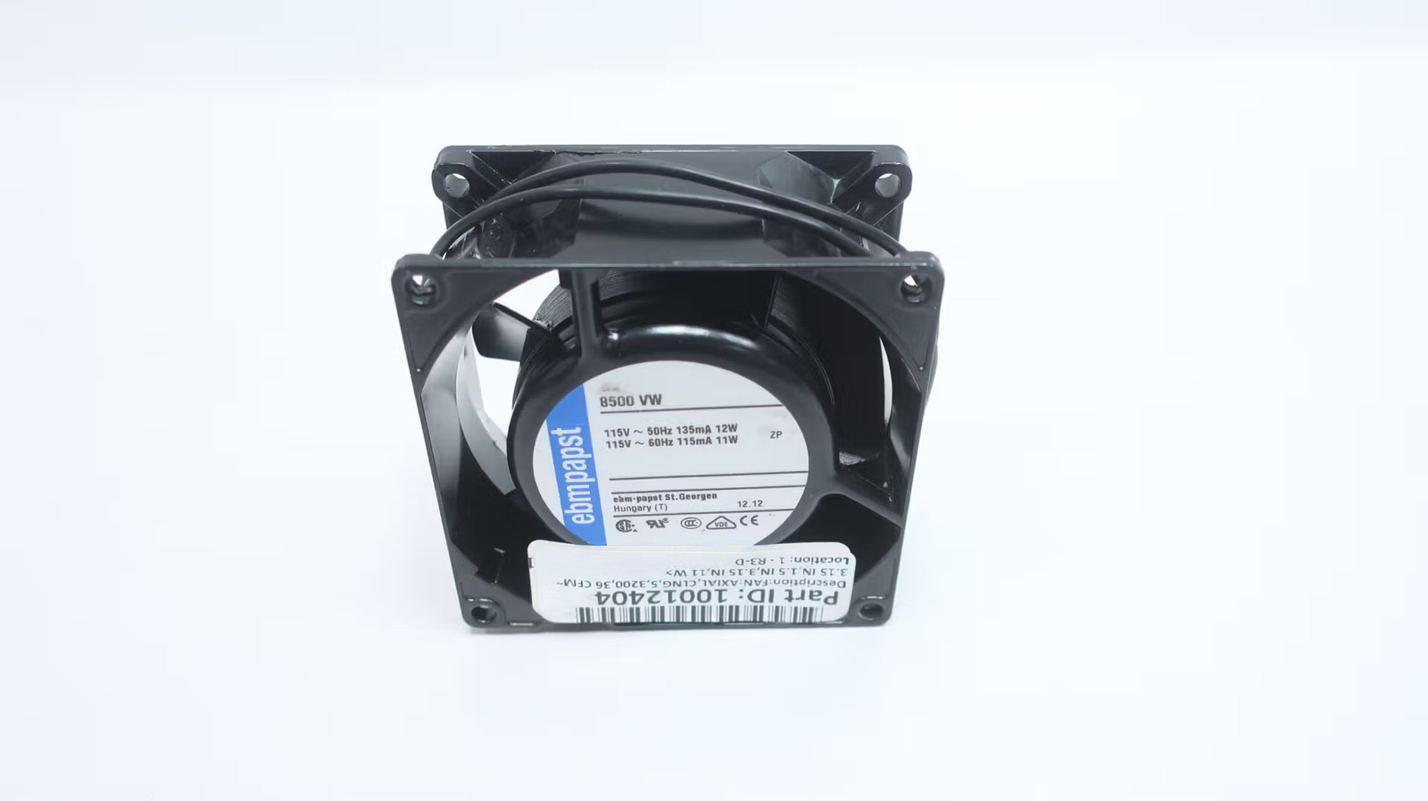 Ebm-papst 8500 VW Cooling Fan 115v-ac