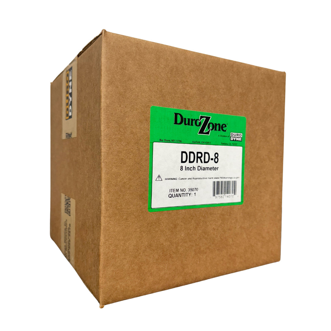 Durozone 8 inch round bypass barometric pressure relief damper