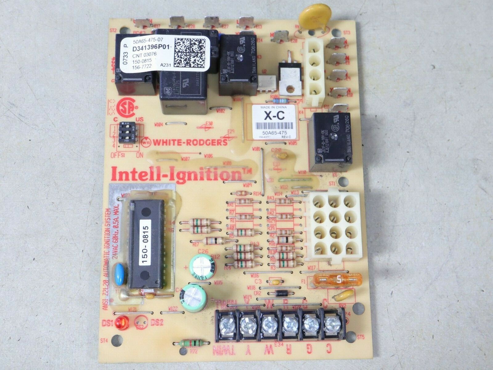 White Rodgers 50A65-475 Furnace Control Circuit Board D341396P01
