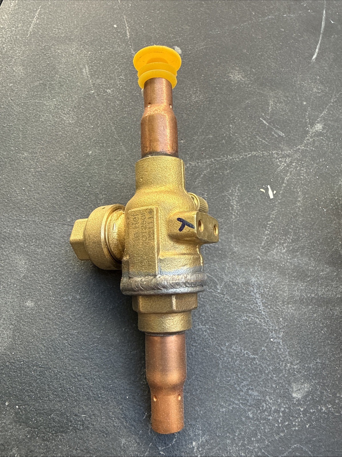 KeepRite Refrigerant Ball Valve 38BV(T) 3/8 in Brass Copper ODS w/TAP HVAC