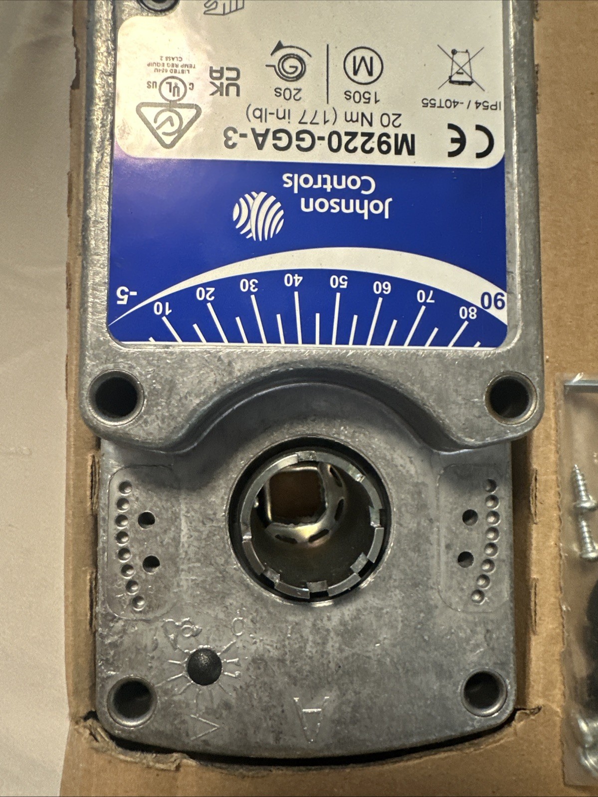 Johnson Controls M9220-GGA-3 24V Proportional Spring Return Actuator (177 lb-in)
