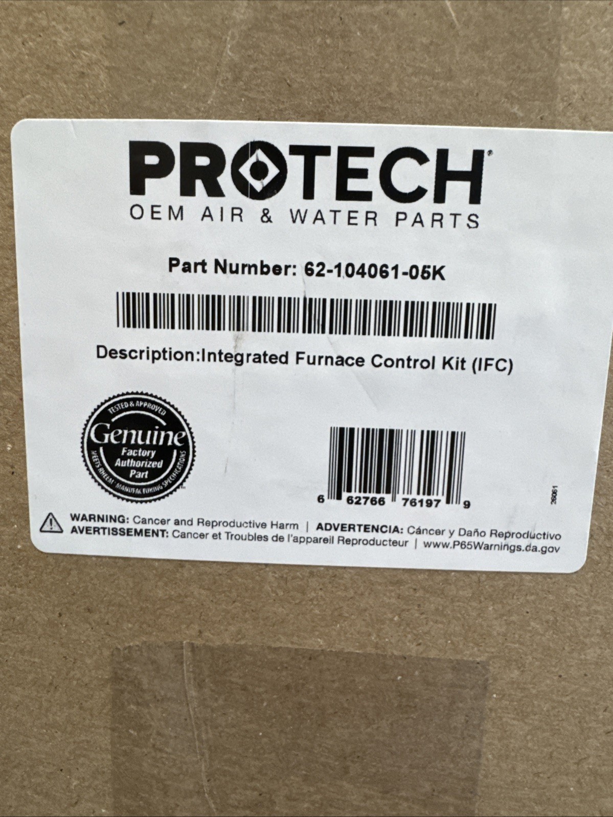 Rheem OEM Furnace HVAC Integrated Control Board 62-104061-05K