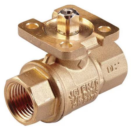 Johnson Controls Vg1245dr Hvac Ball Valve, Two-Way, Brass, 1 1/4 In