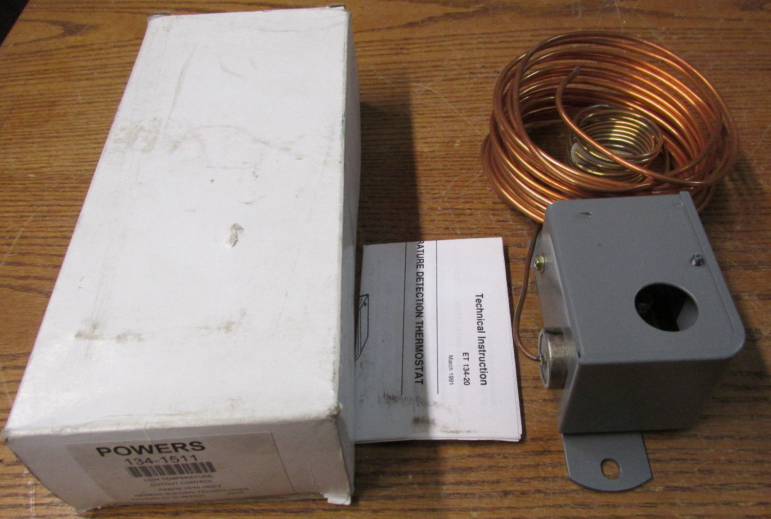 NEW NOS Powers 134-1511 Low Temperature Cutout Control Range 34/45 Degrees F