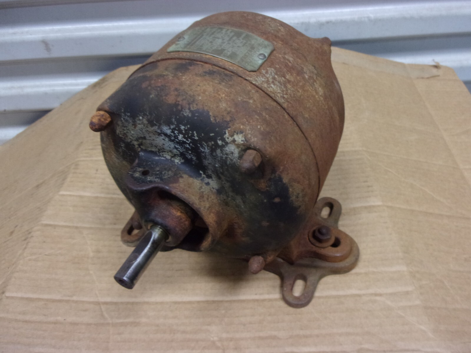 Vtg GE 1/4 HP Electric Motor 1725 Rpm 110 Vac Scroll Saw 1/2″ Shaft Cast Iron US