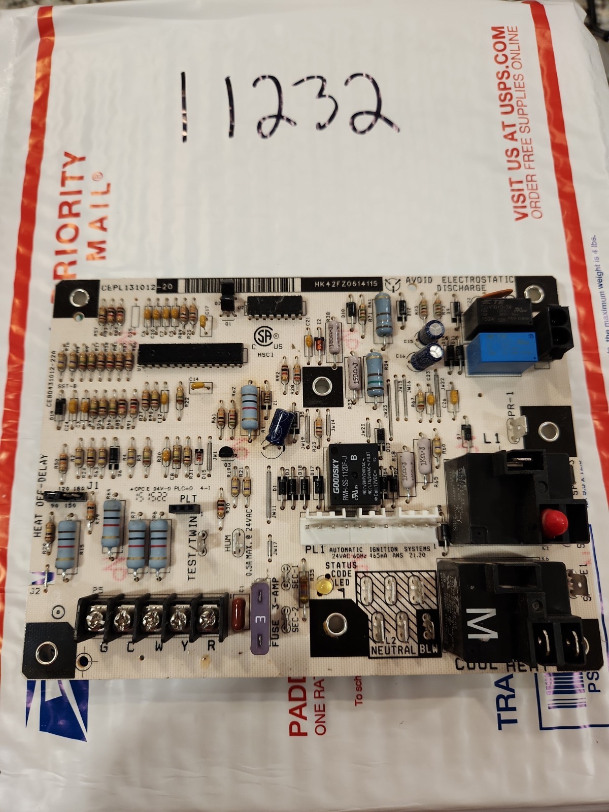 Furnace Control Board CEBD430590-12A Cepl130590-01-1 HK42FZ061 Tested