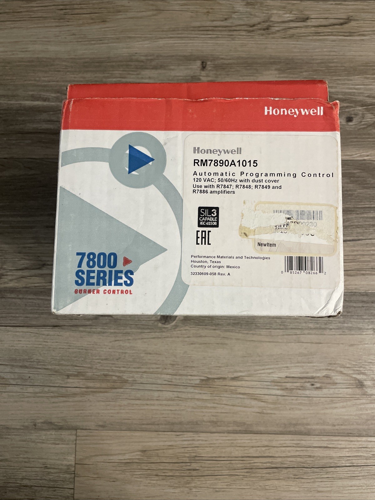 HONEYWELL RM7890A1015 BURNER CONTROL RM7890 A 1015