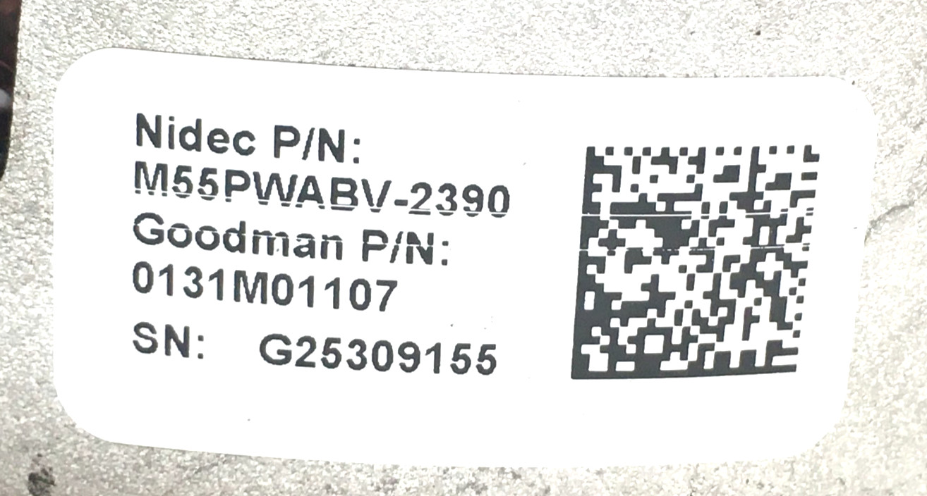 Nidec M55PWABV-2390 Module ONLY 0131M01107 Ver 657 240V 1HP CWLE used #J056
