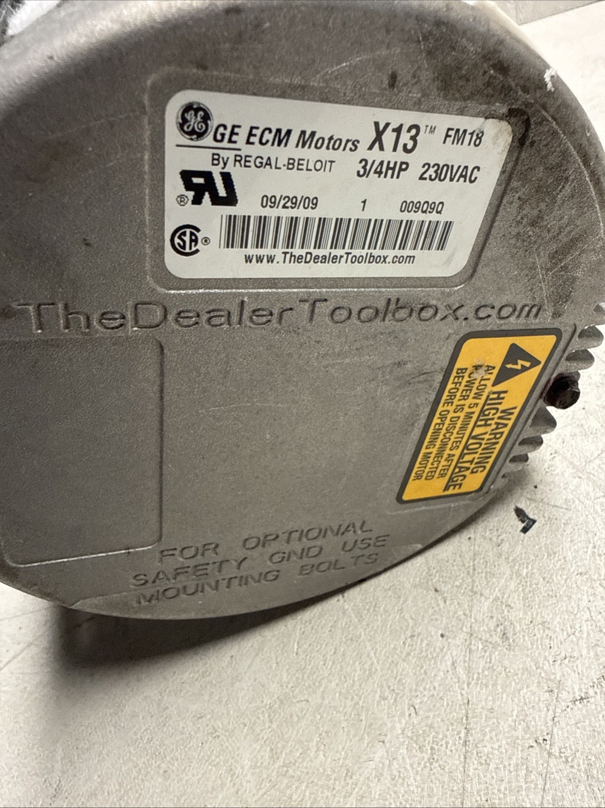 GE ECM X13 5SME39NXL089 Blower Motor 3/4HP 1050RPM 208-230V 0131M00024 CCW