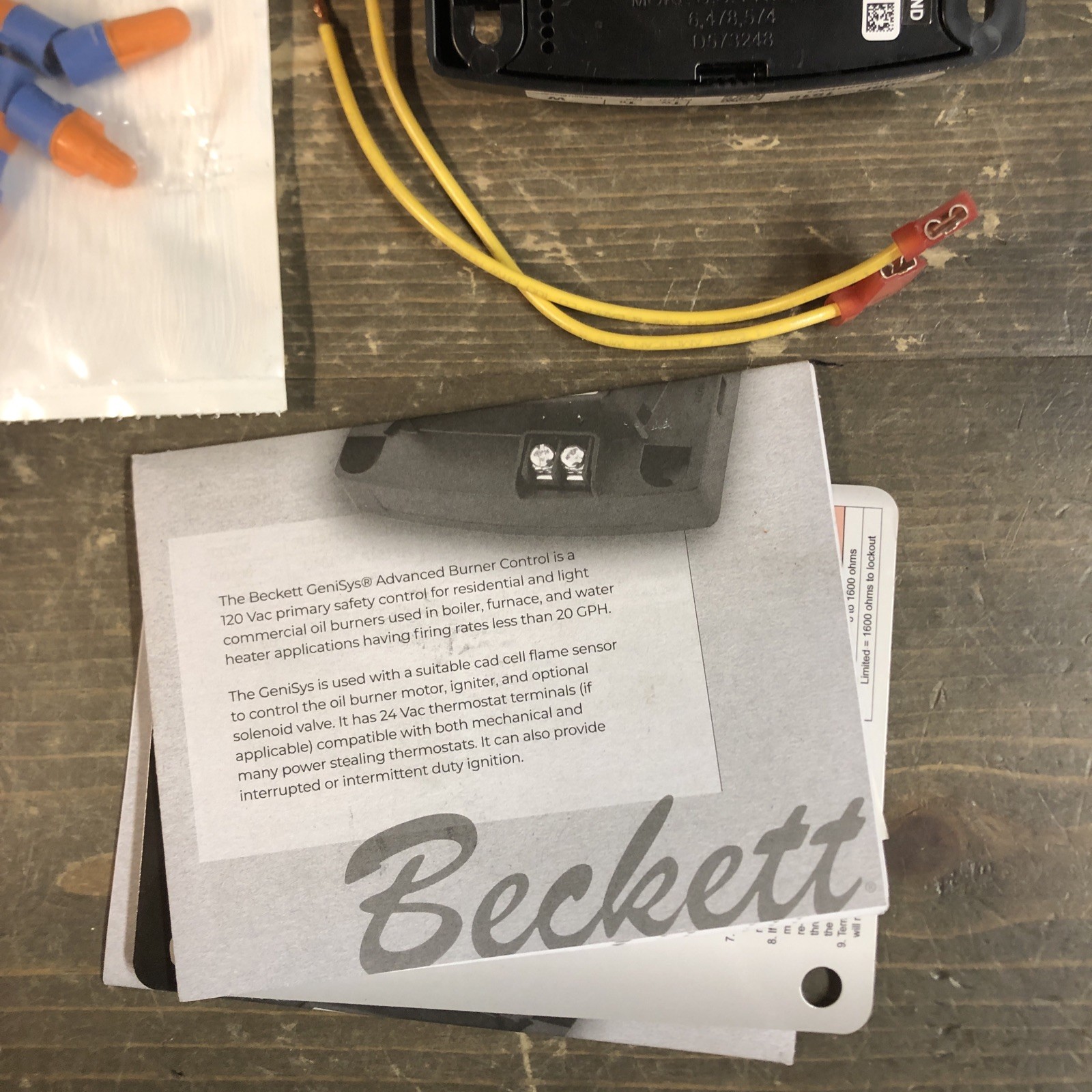 BECKETT GeniSys 7505 120-Volt Oil Burner Control – 7505P1515U *READ*