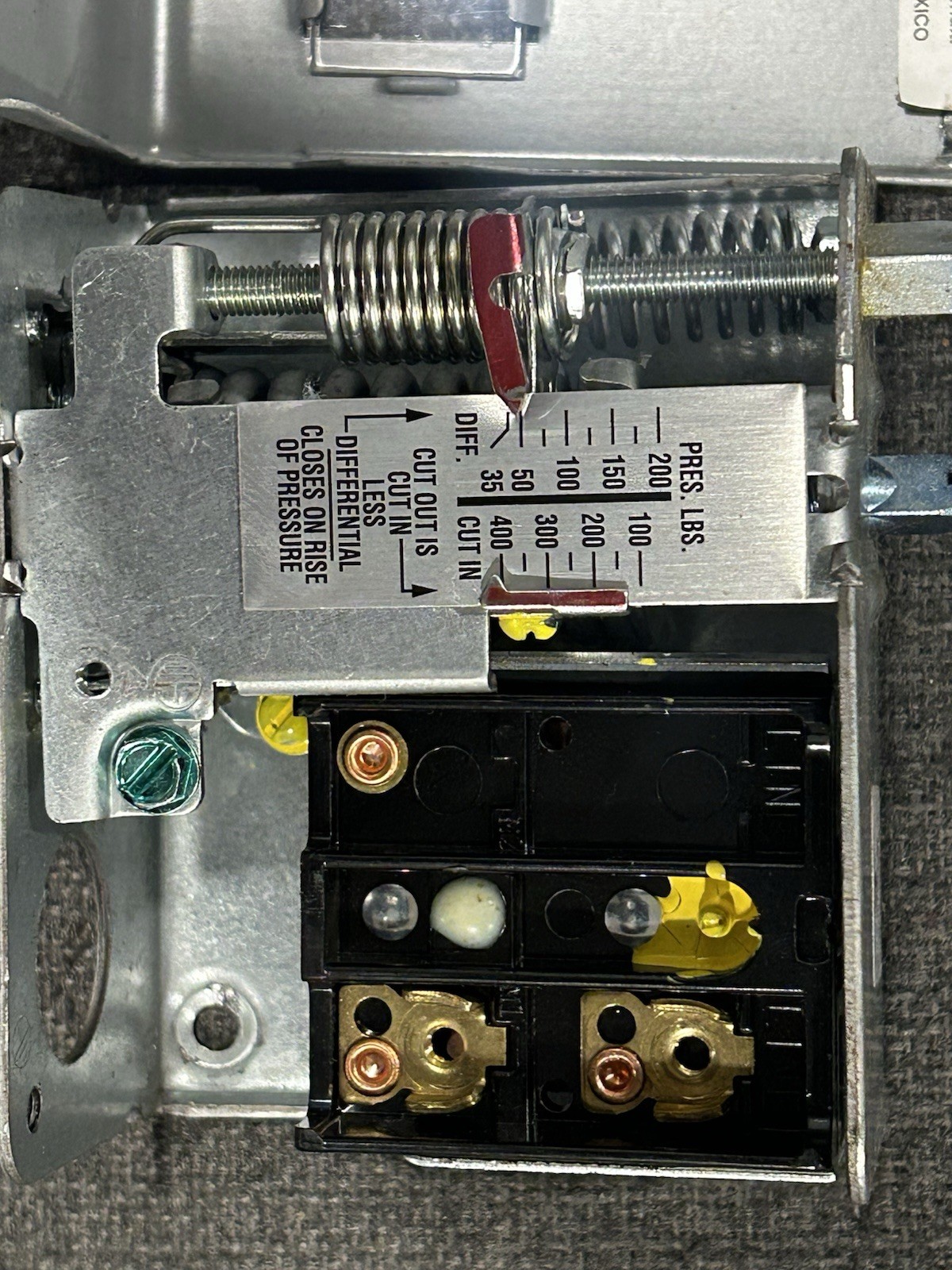 Johnson Controls P70aa-118 Pressure Control,Low,100 To 400