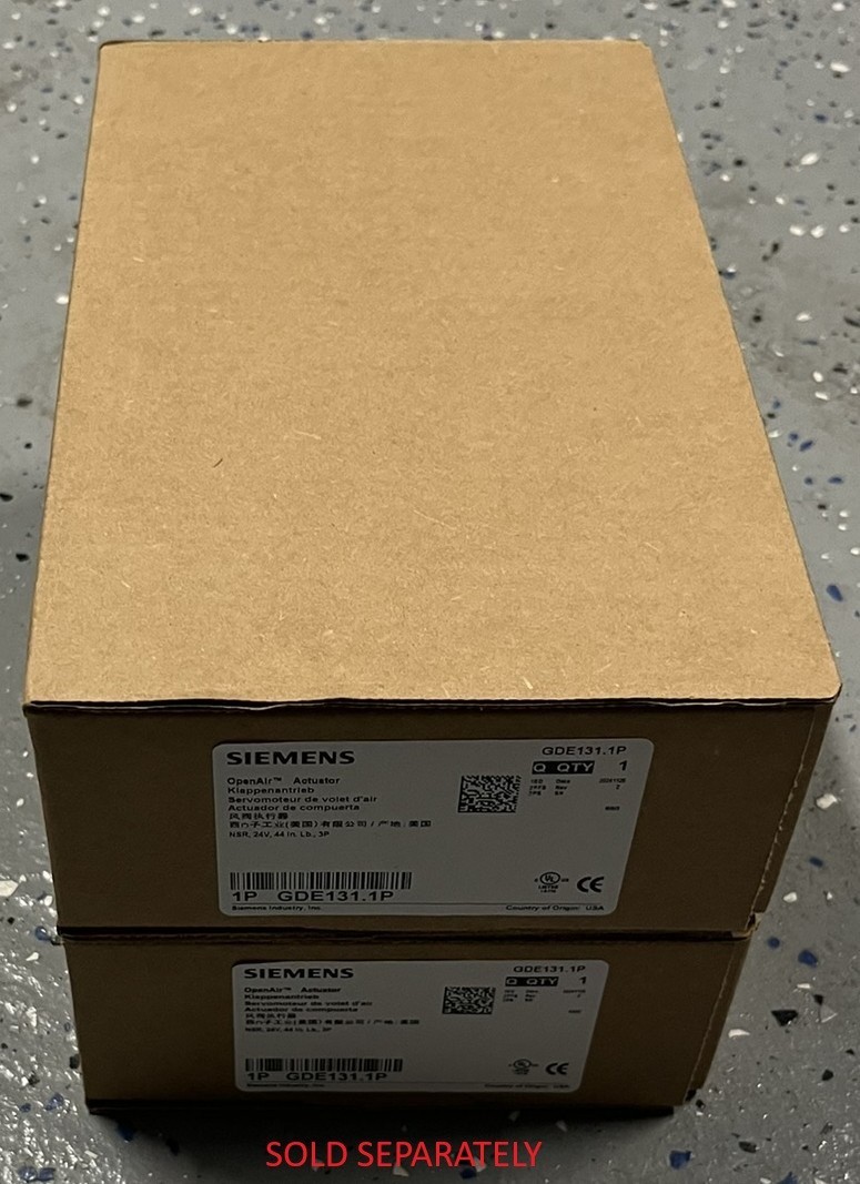 Siemens GDE131.1P OpenAir Actuator NSR 44in-lb 24Vac 3P 50/60Hz | New
