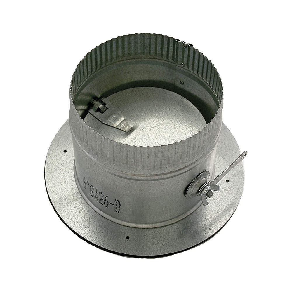 GREENSEAM GR6POCR7GA26D Collar W/Damper,7″ Duct Size 6PGE0