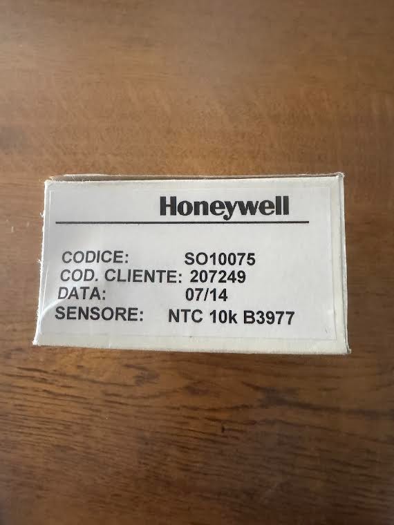 HONEYWELL Outdoor Air Temperature TA1 Sensor, SO10075, 207249, NTC 10K , B3977