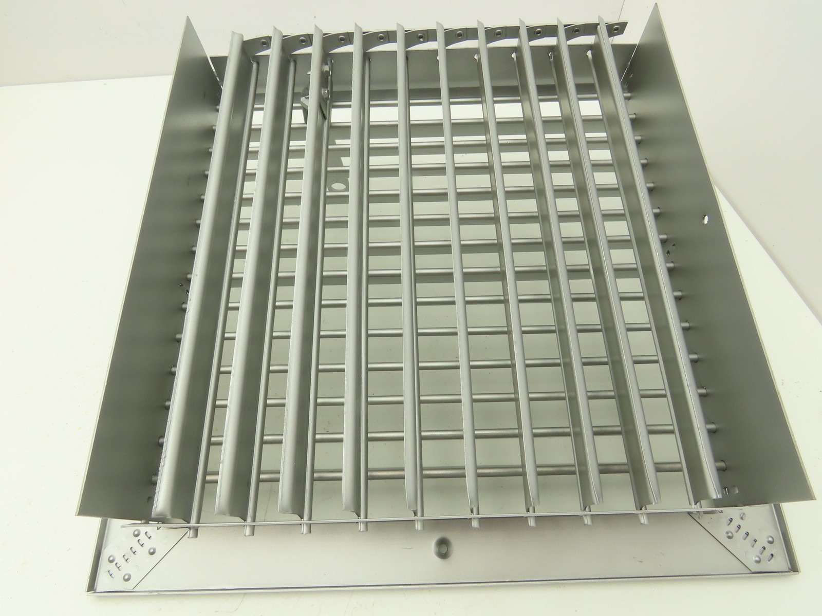 Manual Adjustable Louver Ventilation Duct Damper 12″x12″ 2 Way Control 1 Lever