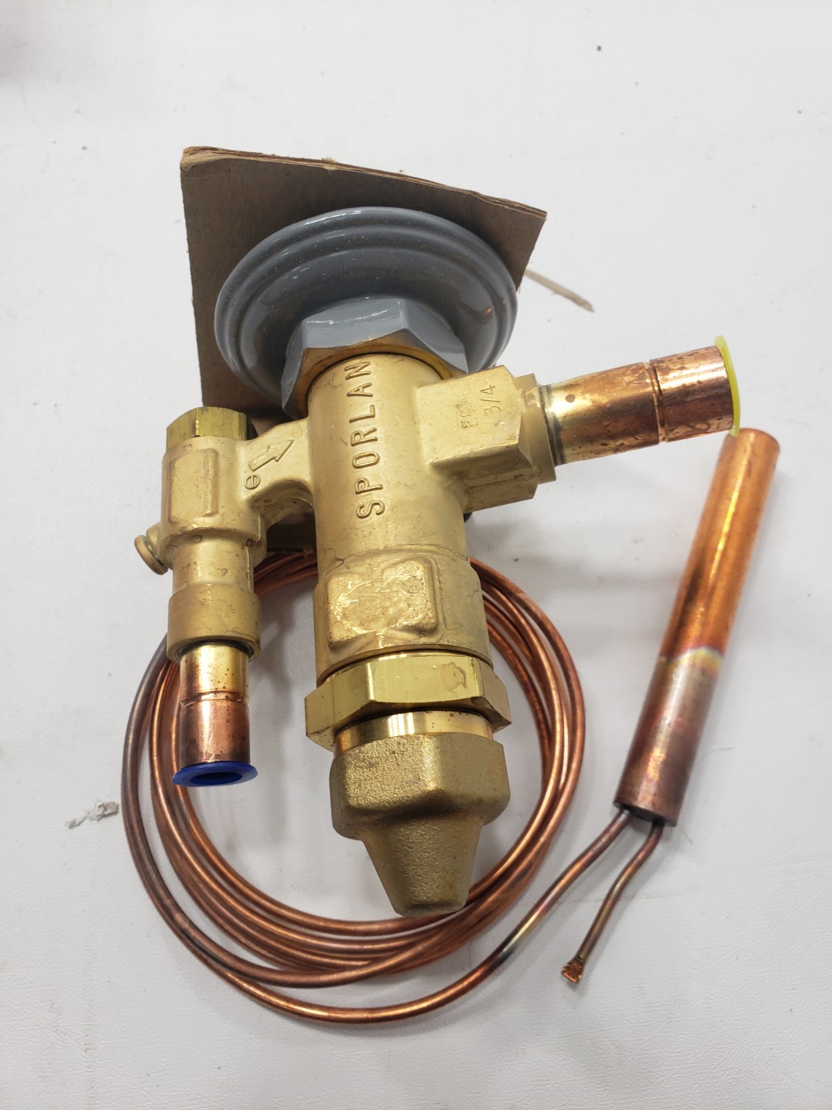 Sporlan Thermostatic Expansion Valve EGVE-3/4-C 3/8×1/2 ODF Solder 1/4 ODF EXT
