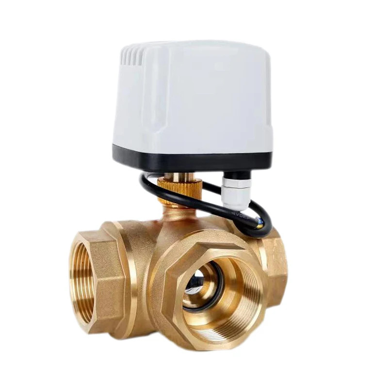 1/2″ 3/4″ 1″ 1-1/4″ 1-1/2″ 3 Way IP65 Waterproof Motorized Ball Valve 3-Wire 2 C