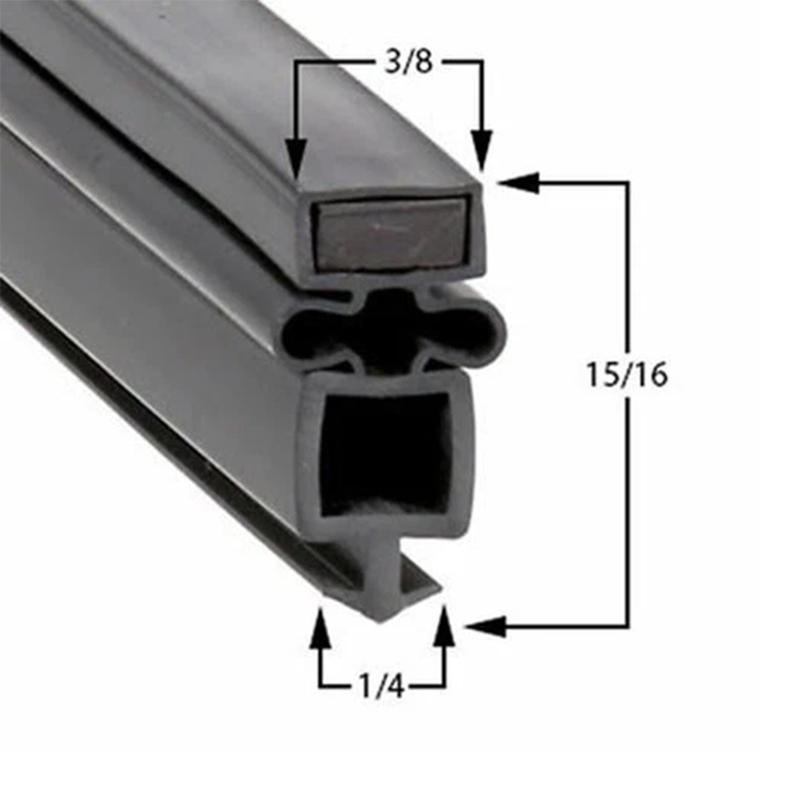 for True 810803 Black Gasket (Narrow) for Gdm-49/T-49