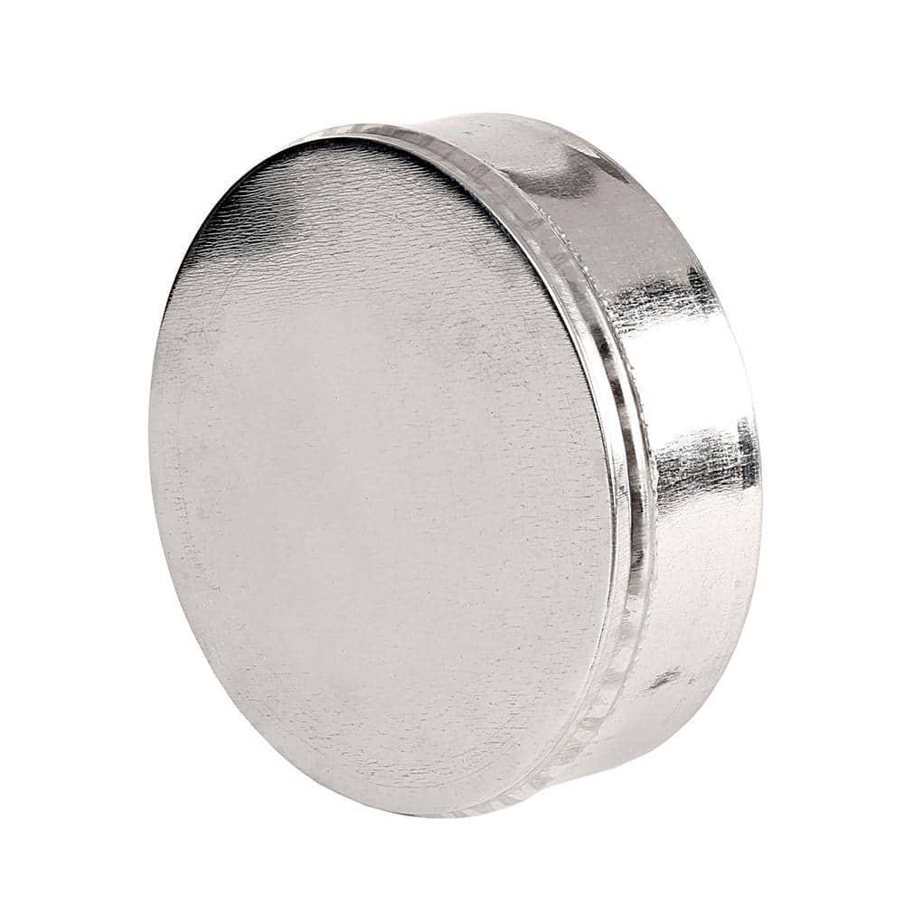 Master Flow HVAC Duct Cap 3 Inch Round Galvanized Steel Pipe End Cap HVAC Vent