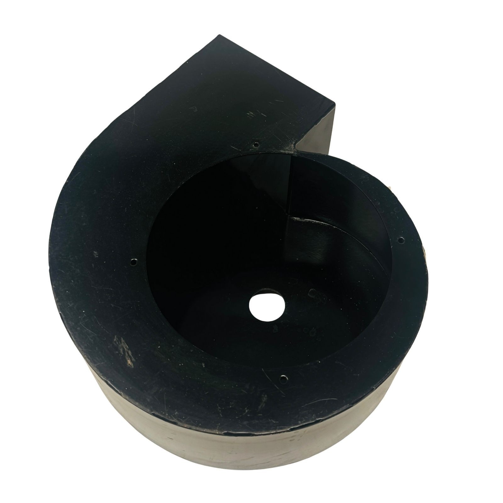 Industrial Metal Blower Fan Housing Scroll Shroud 6-3/4 ID Duct Outlet Black
