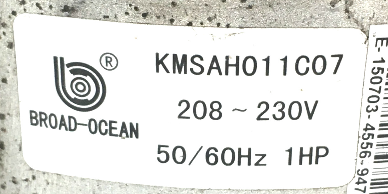 BROAD-OCEAN ZWK702E0751001 ECM Module ONLY 1 HP 0131M00388 230V used #J264