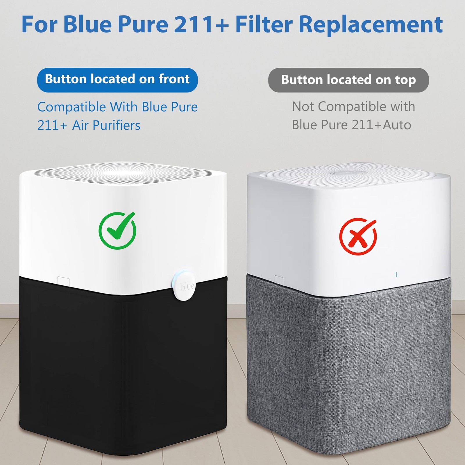 2Pack 211+ Replacement Filter Compatible with 11″ x x 11.6″,