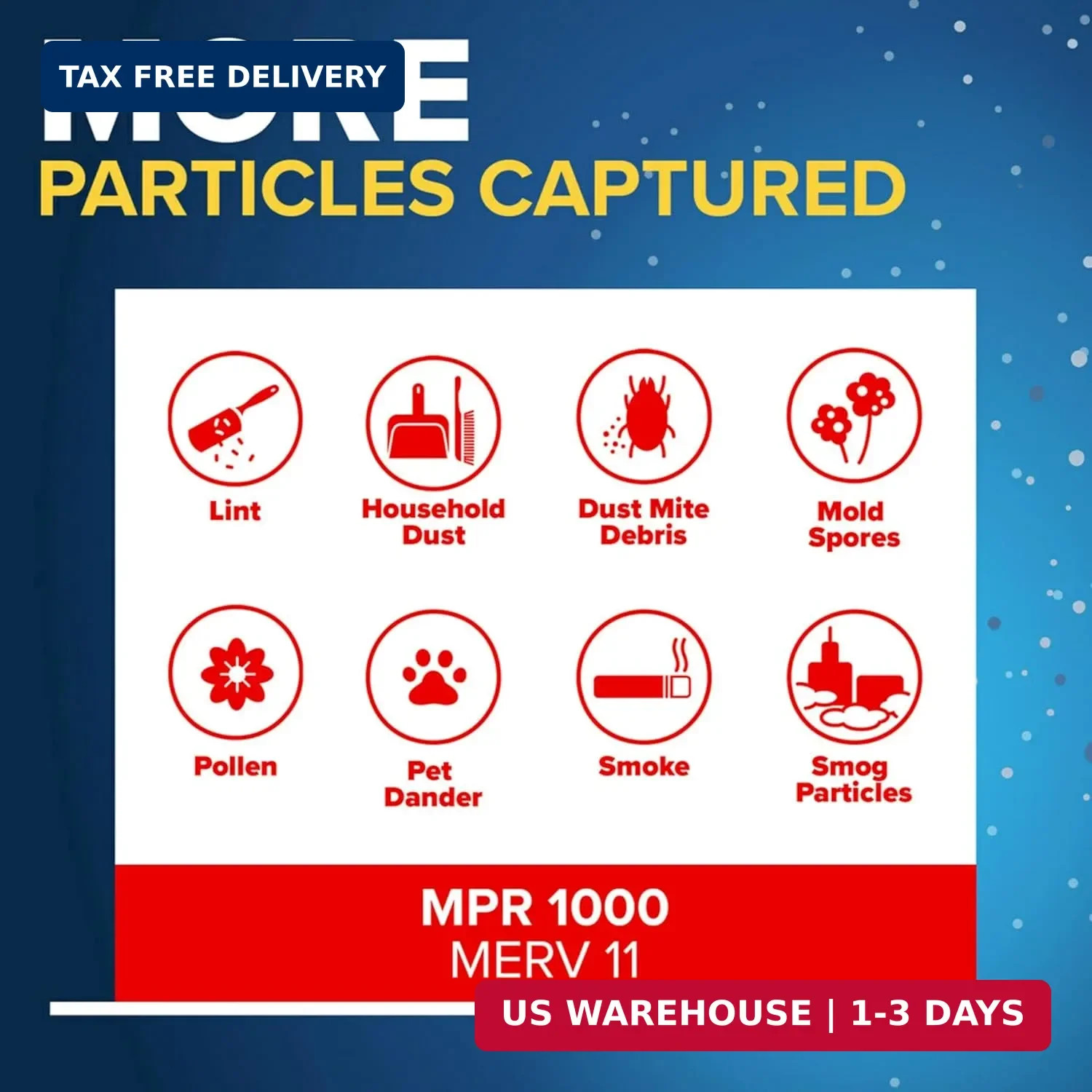 Filtrete 20x25x4 Air Filter MERV 11, MPR 1000 Micro Allergen Defense 2-Pack, Fit