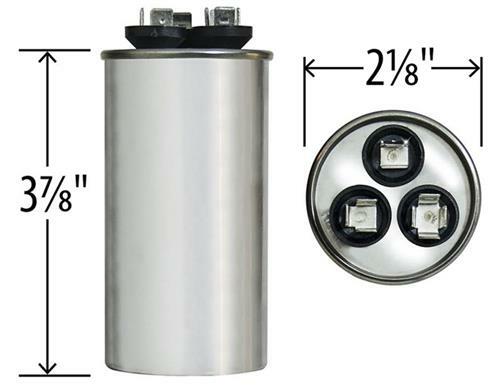 Lennox Ducane Replacement 35/5 uf MFD x 370 VAC # 97F9834 Genteq GE Capacitor