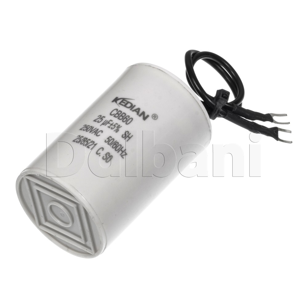 New 25UF 250VAC Wire Motor Run Capacitor CBB60 50/60HZ HVAC 25/85/21 42X65 25MFD