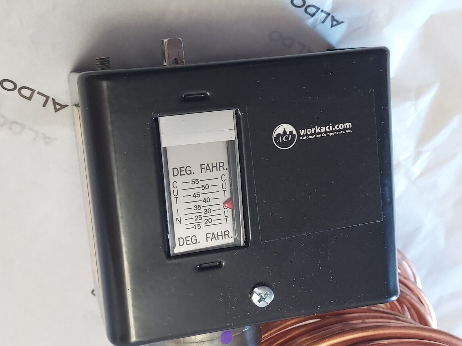 ACI A/FLS-50-A TEMPERATURE CONTROL FREEZE STAT, AUTO RESET, 50FT, 145360 NEW