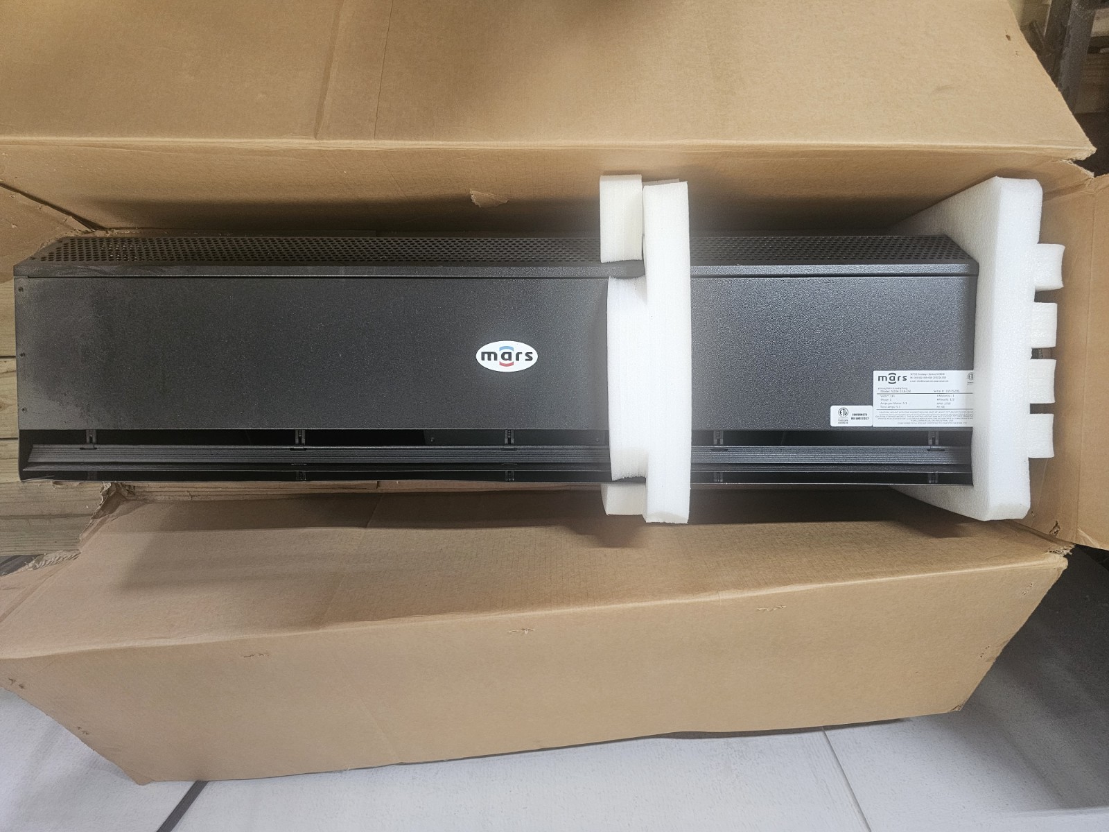Mars Air Systems LoPro Air Curtain 48″/115V – Black