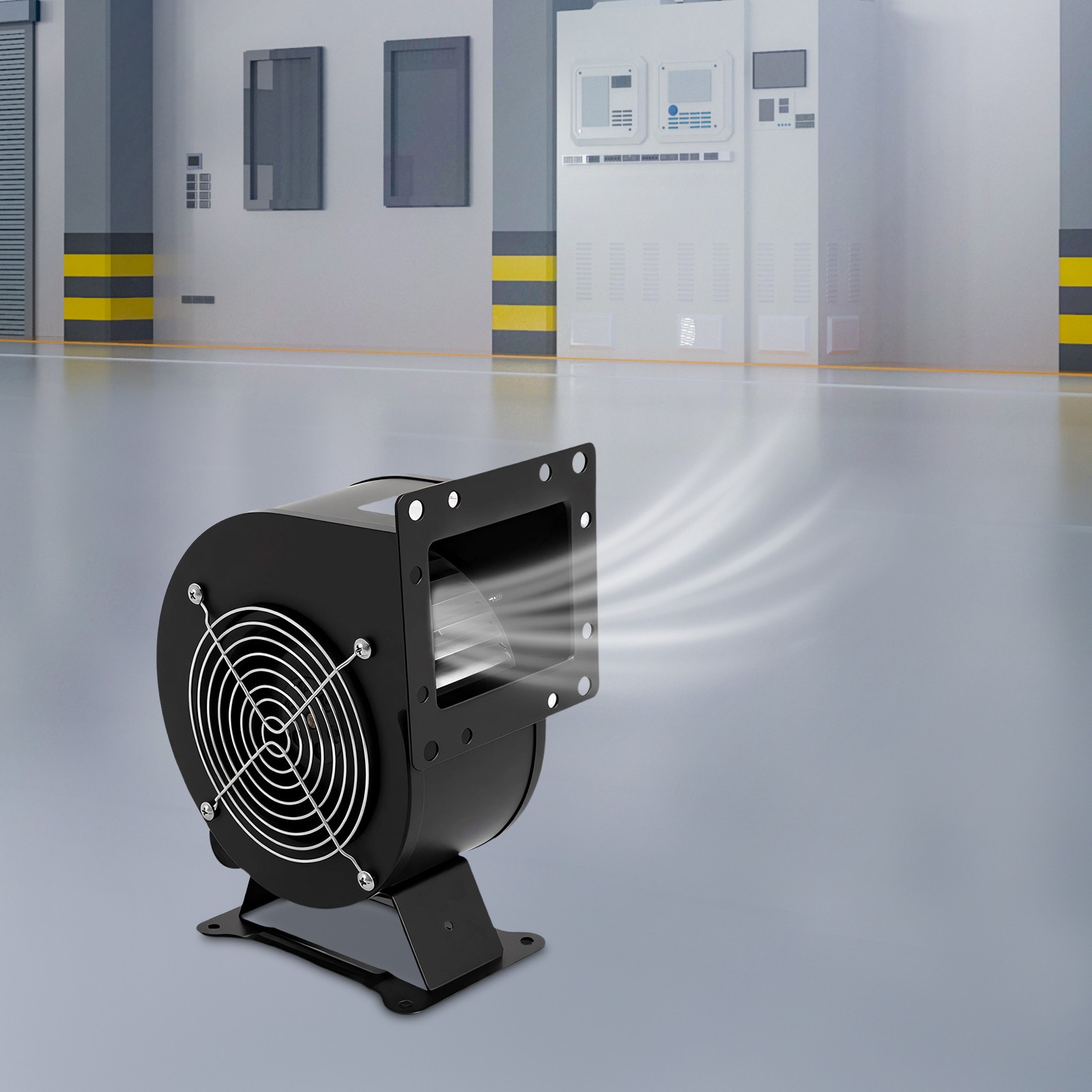 Small Centrifugal 196CFM Flange Blower Fan 2600r/min 110V 120W Durable Equipment