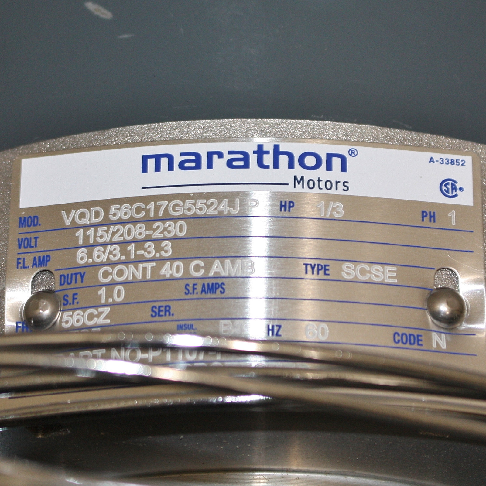 DAMAGED – Canarm 8″ Hazardous Location Exhaust Fan SD08-XPF, 115/230V AC, 1/3HP