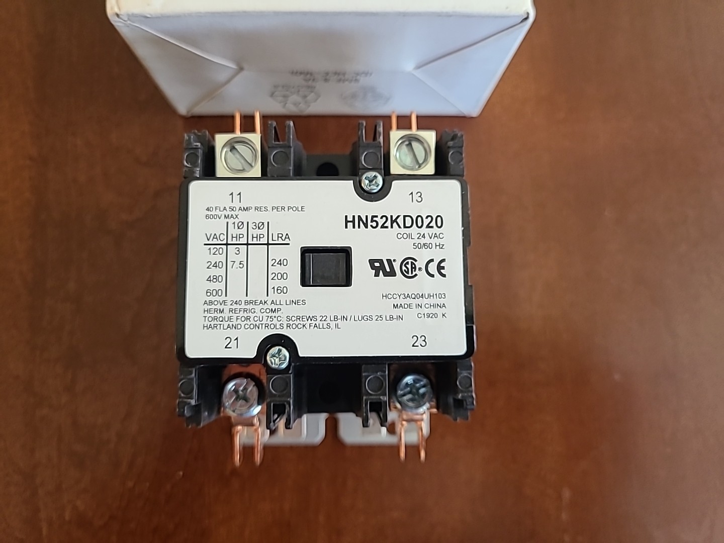 Carrier Factory Authorized Parts HN52KD020 Contactor