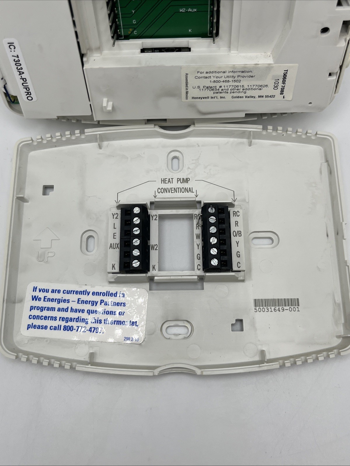 Honeywell T5060F7088 Utility Pro Thermostat VisionPro Touchscreen Professional