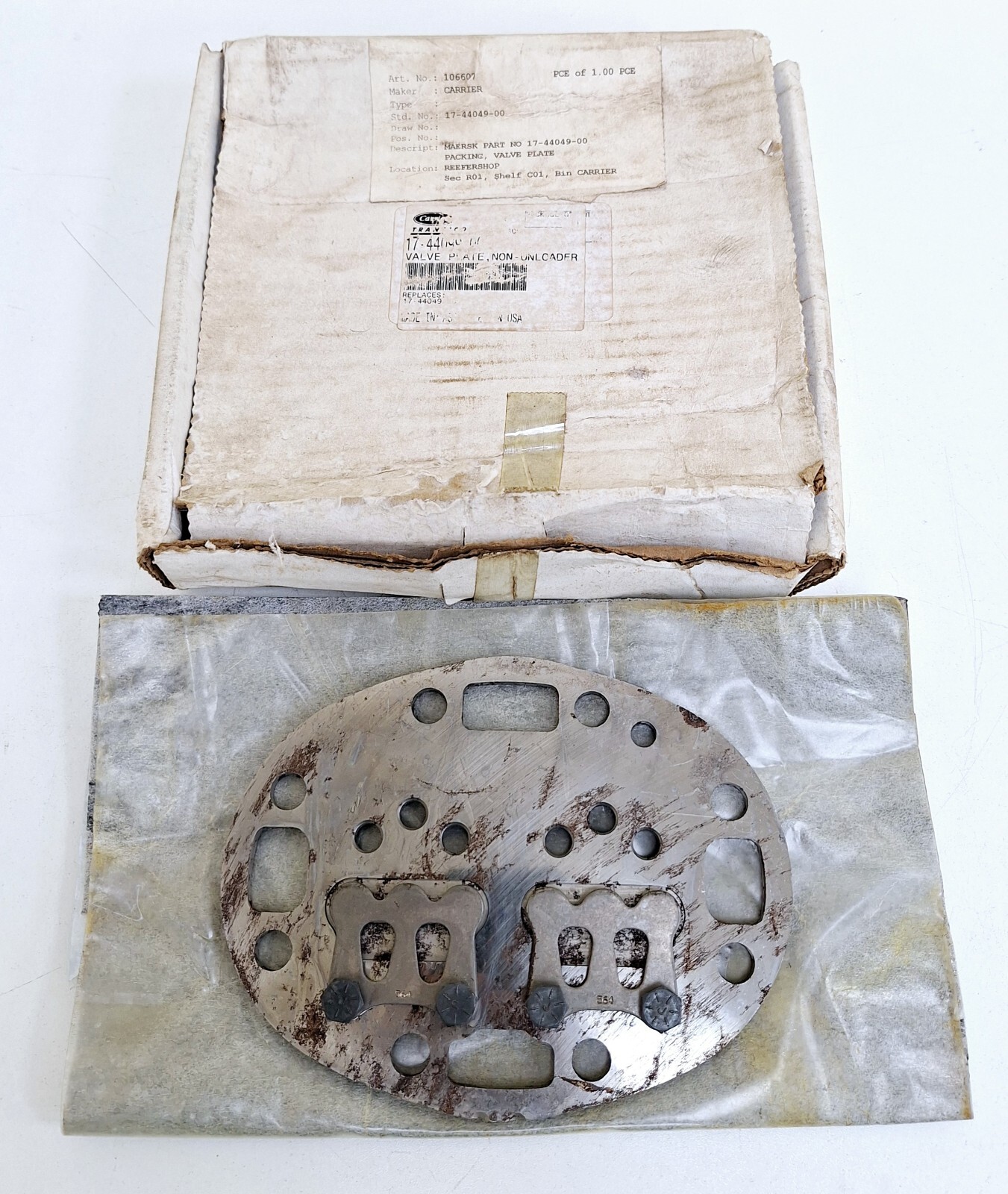 Carrier 17-44049-00 Valve Plate