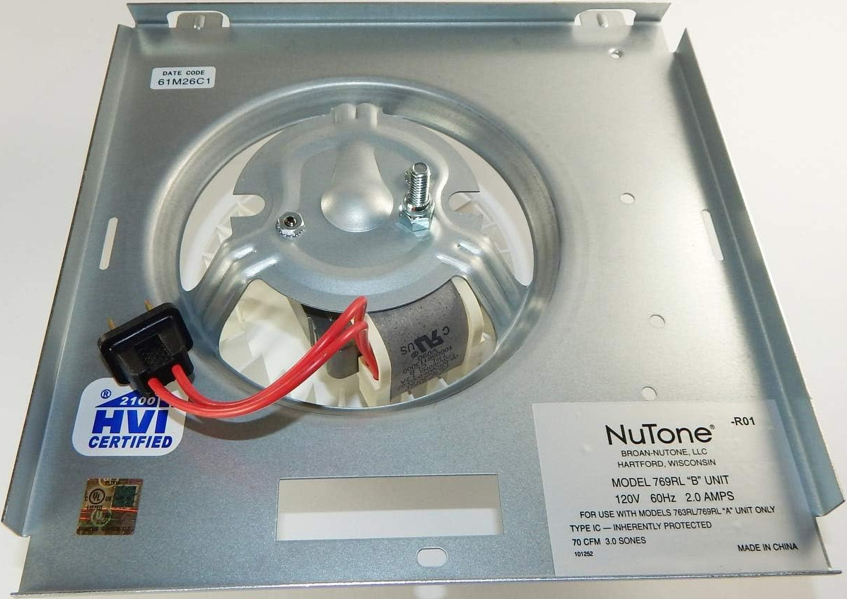 Bathroom Exhaust Fan Assembly for Nutone 757 765RL 763RLN 769RL 769RFT “B” Unit