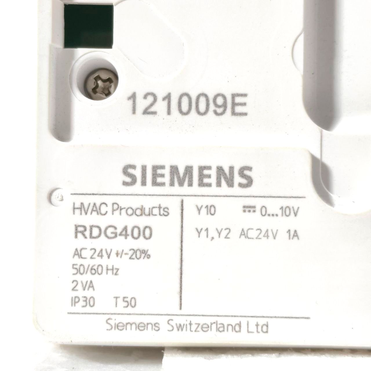 SIEMENS RDG400 ROOM THERMOSTAT AC 24V VAV HEATING & COOLING SYSTEM LCD