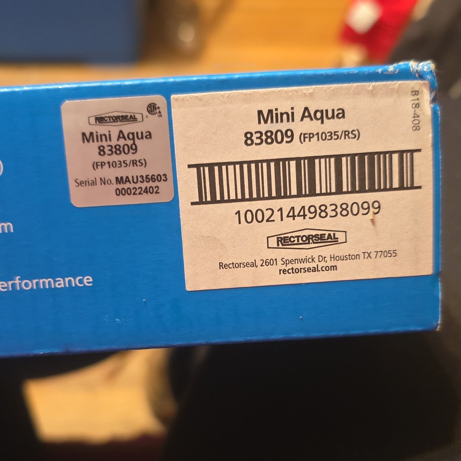 Aspen Pumps Mini Aqua 83809 (FP1035/RS) Condensate Pump 250V Blue
