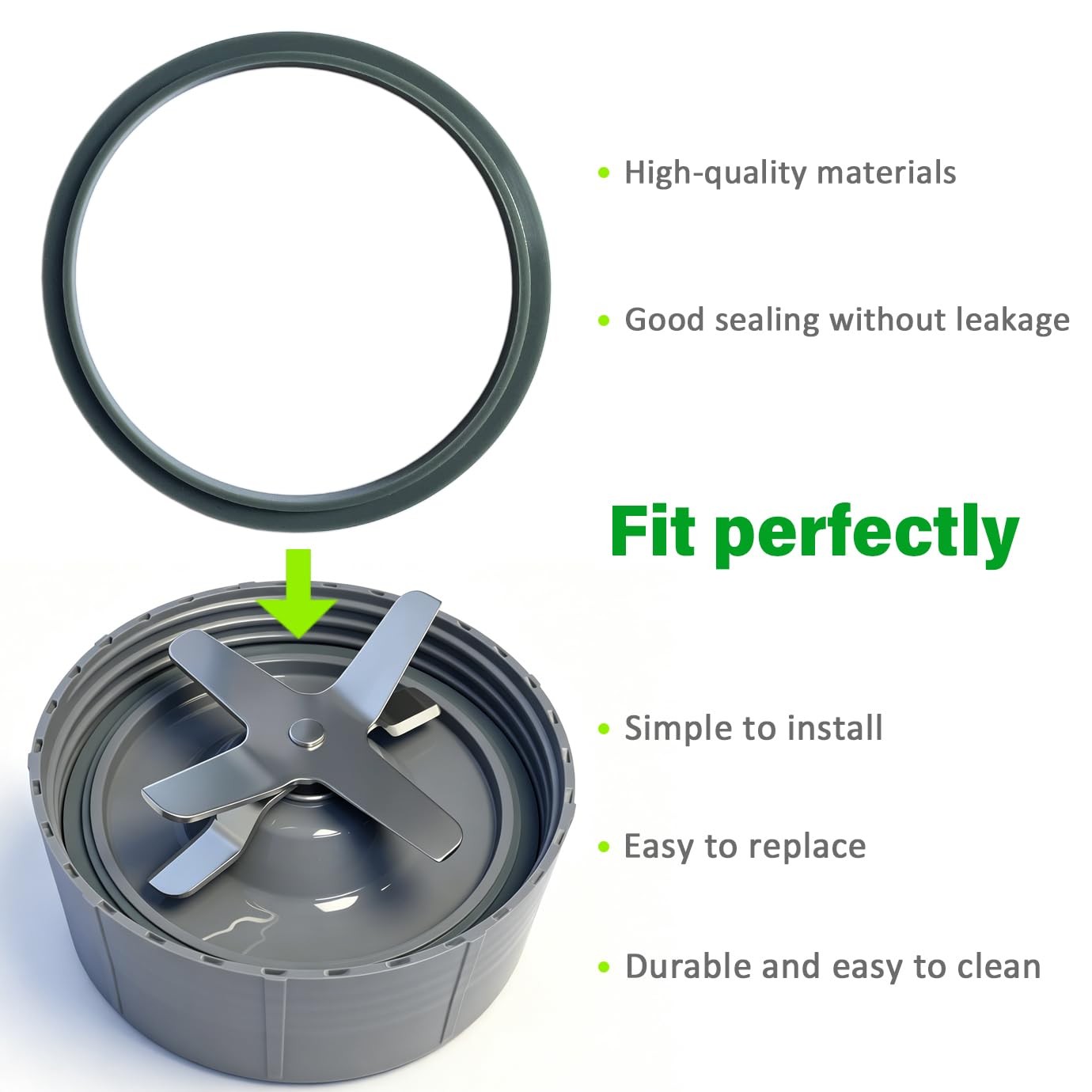 Blender Gasket Replacement Parts，BEBEEPOO Rubber O Ring 3.94inch, White