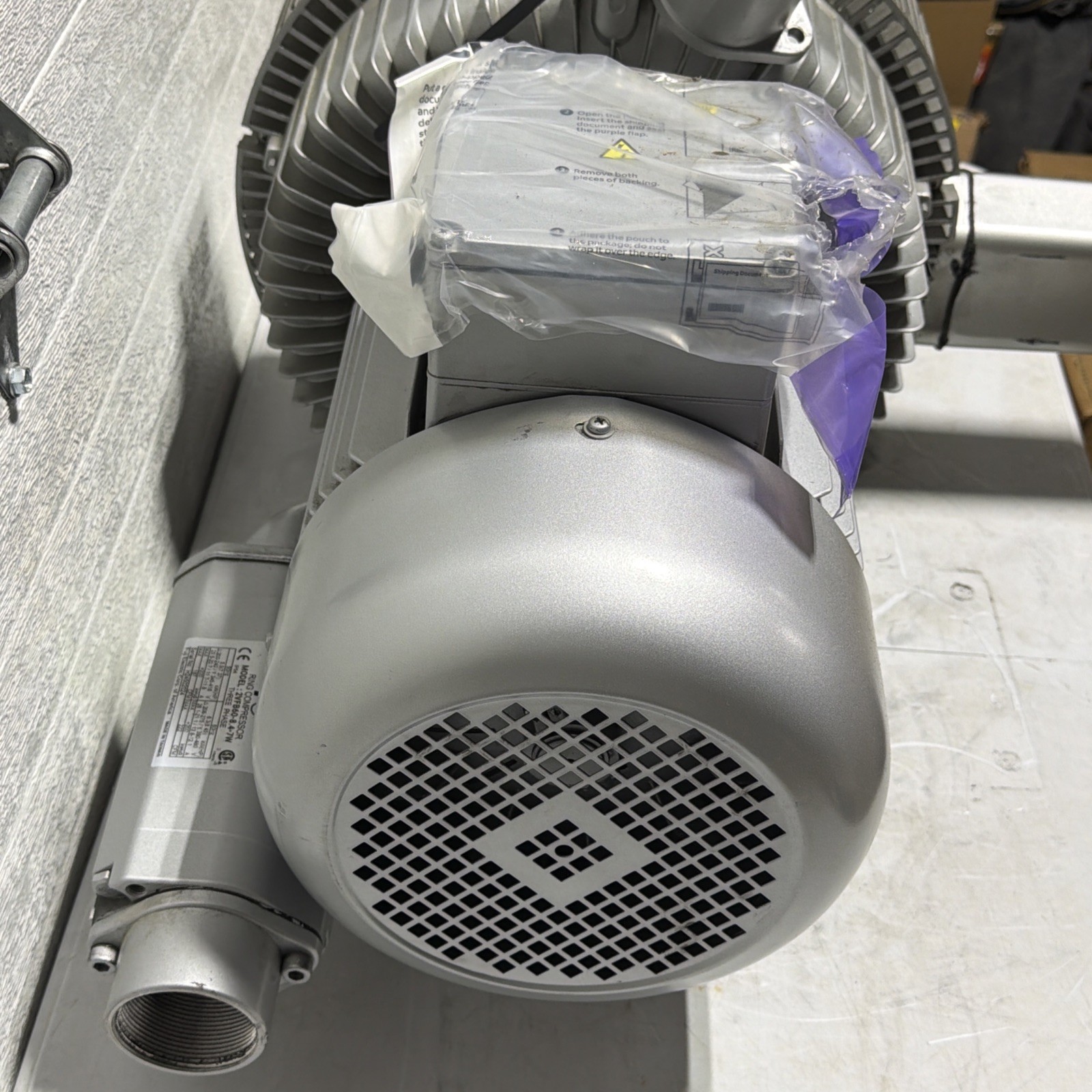 Fuji Electric 2Vfb60-8.4-7W Regenerative Blower,2 In.,7.40 Hp,3 Ph