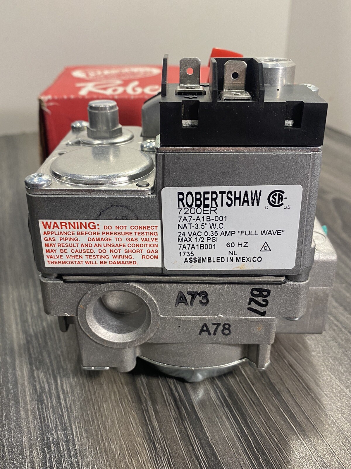 New Robertshaw 720-400 Dual Gas Heating Furnace Valve Uni-Kit 24V 7200ER – USA